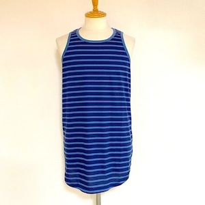 Long Length Tank Top(round model)　Navy / Blue