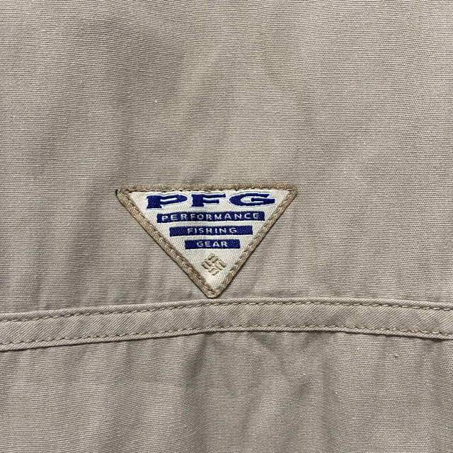 90s Columbia PFG フィッシングベスト ベージュ L相当