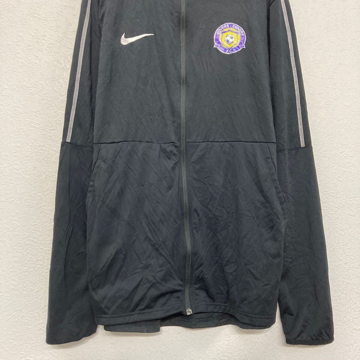 NIKE ジャージ ナイキ L ブラック サッカー ジップアップ