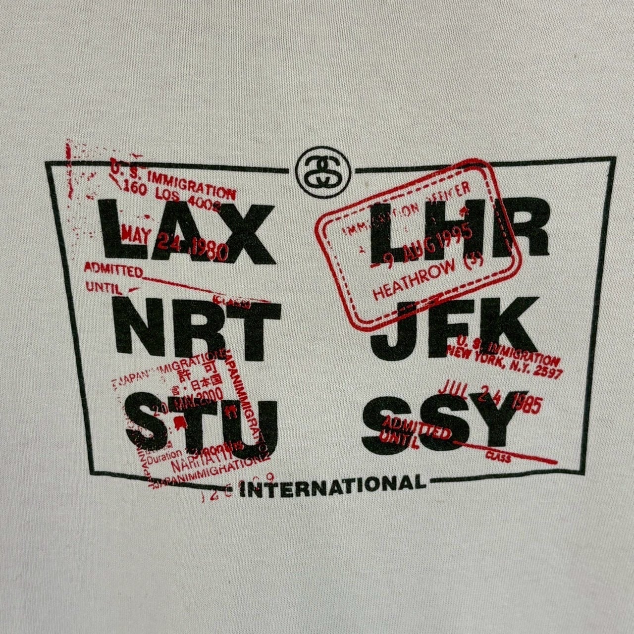 stussy ステューシー Tシャツ L センターロゴ プリント USA製 90s