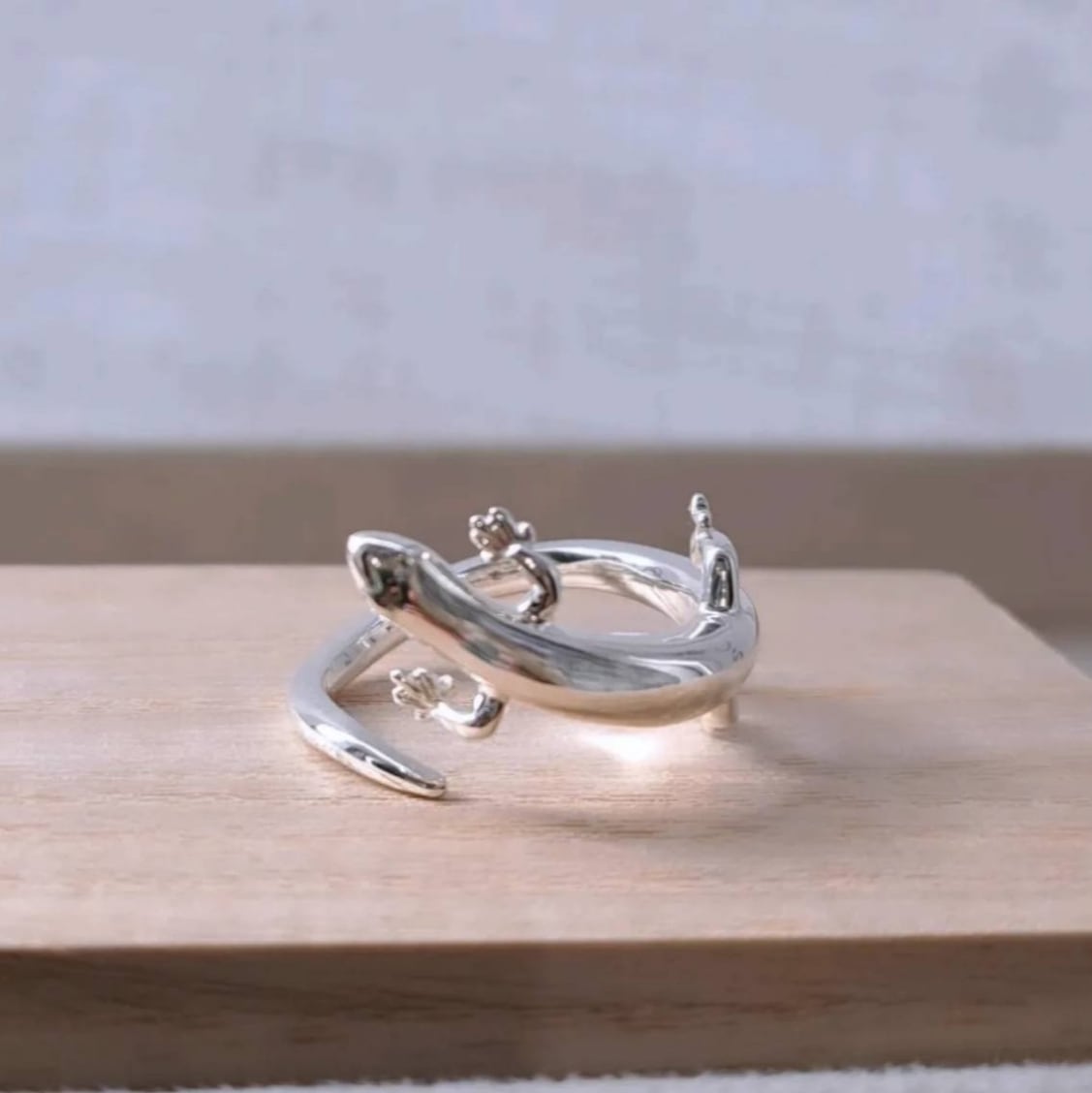 トカゲのリング】 トカゲ指輪 トカゲアクセサリー トカゲジュエリー