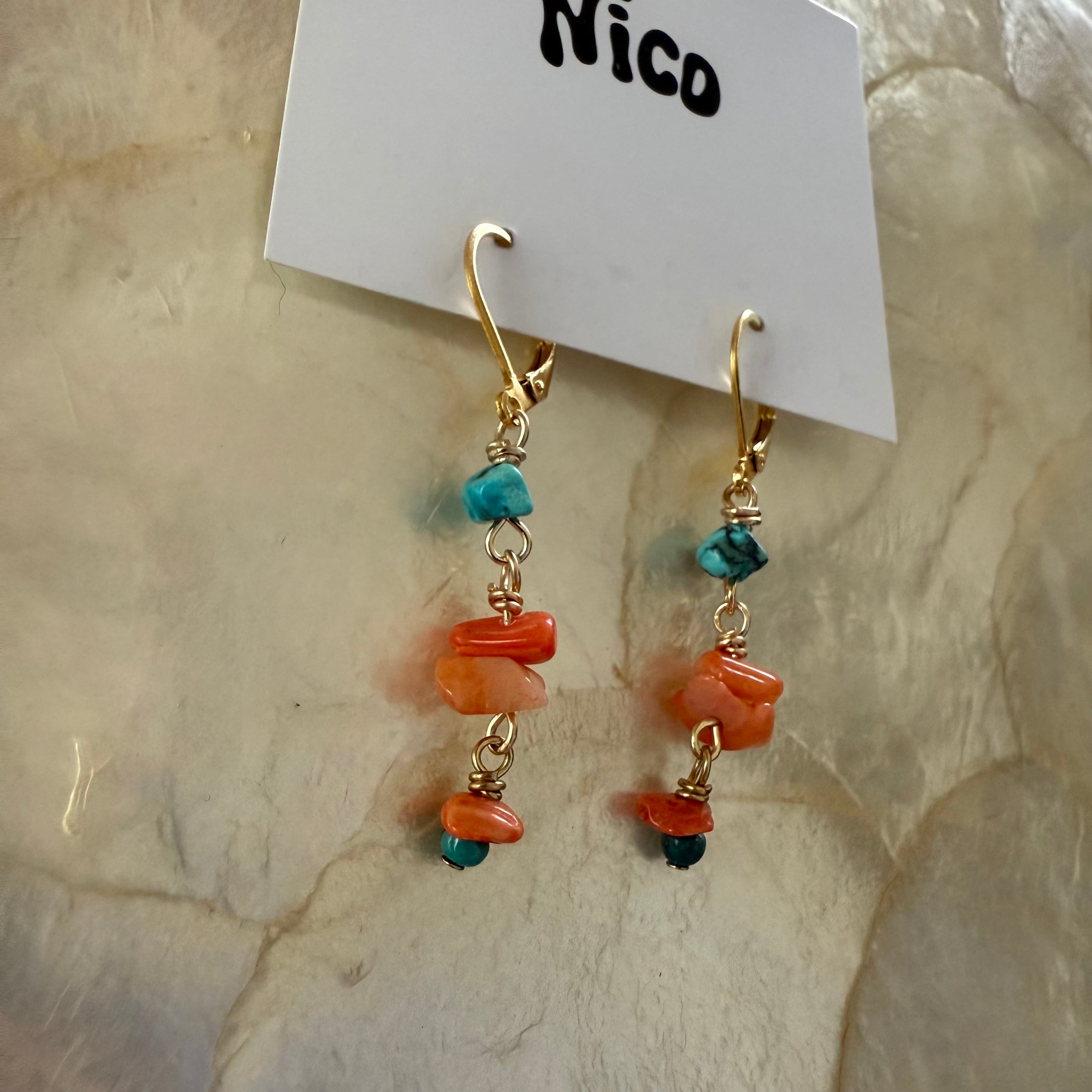NC26121【サージカルステンレス:ゴールド】nicoピアス