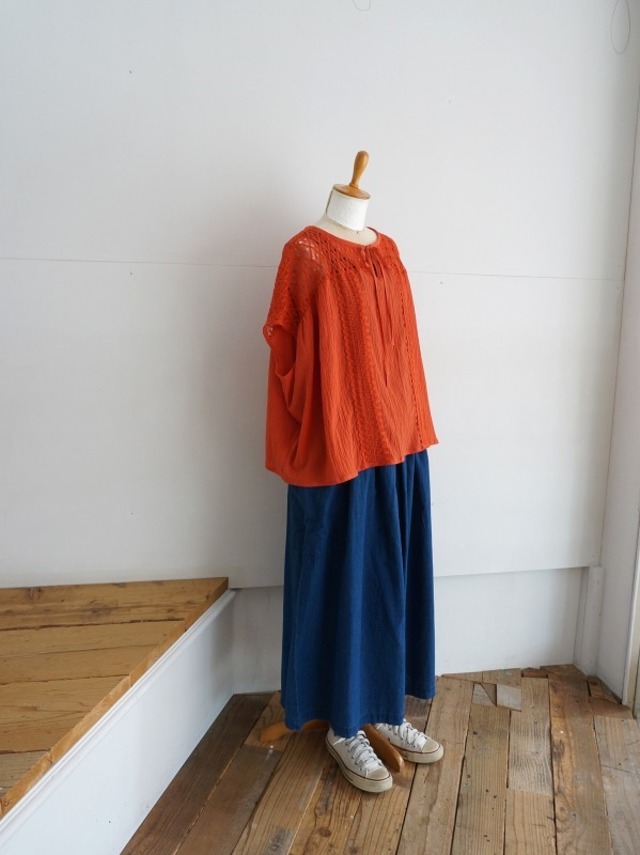 marble SUD マーブルシュッド　メッシュレースプルオーバー