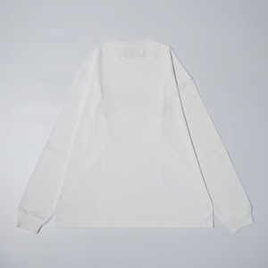 （ WHITE ）HI-COLLEGE LONG SLEEVE BIG SILHOUETTE TEE