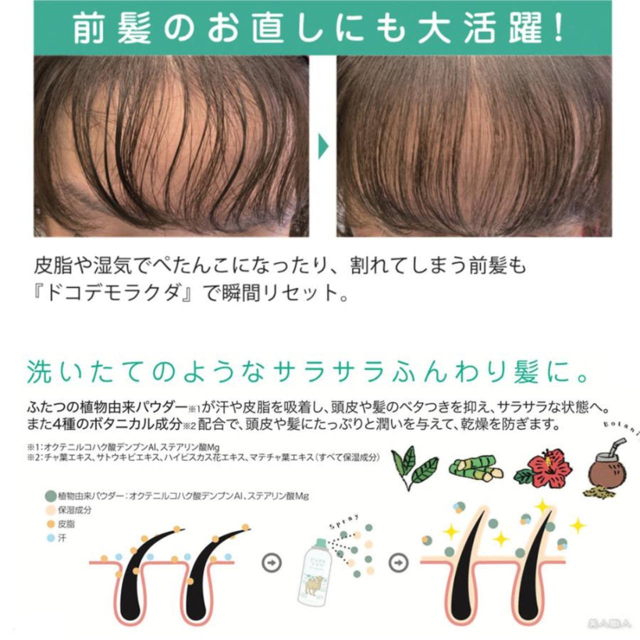人毛ウィッグのお手入れに!ドライシャンプー ドコデモラクダ 80g (アモロス AMOROUS)