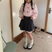 レーストリムリボンプリーツスカート ・79147