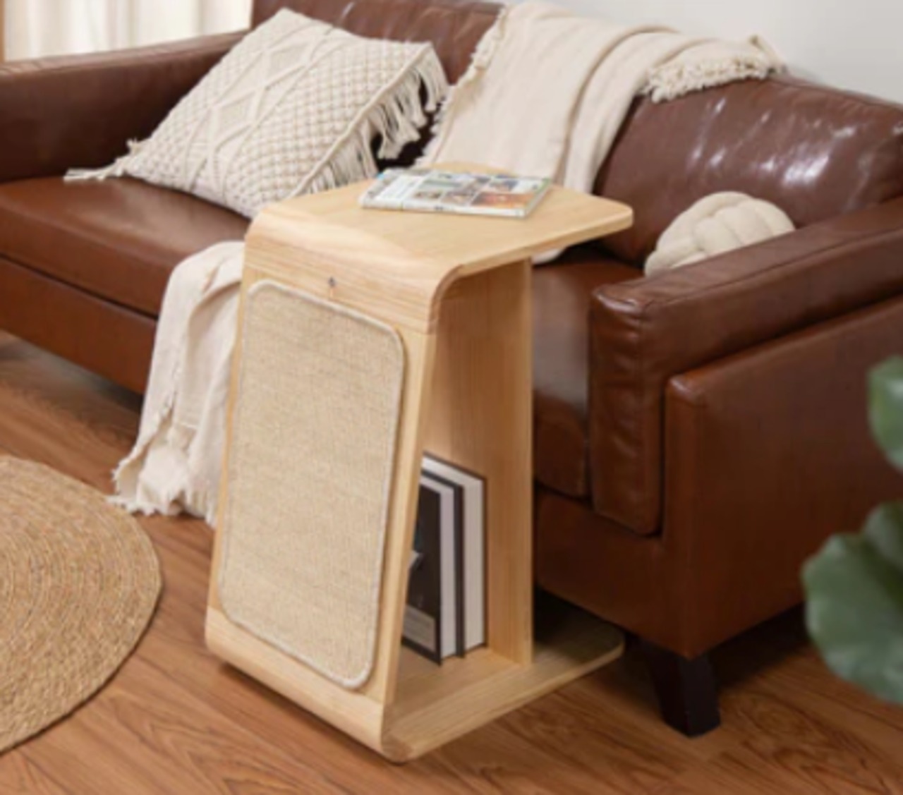 ※数量限定【MYZOOコラボ福袋】おしゃれなサイドテーブルCHILLAX,耐荷重80㎏,合計32,000円以上相当の猫グッズ！人気おやつ,ウェットフード,おしゃれなサイドテーブル＆爪とぎ！