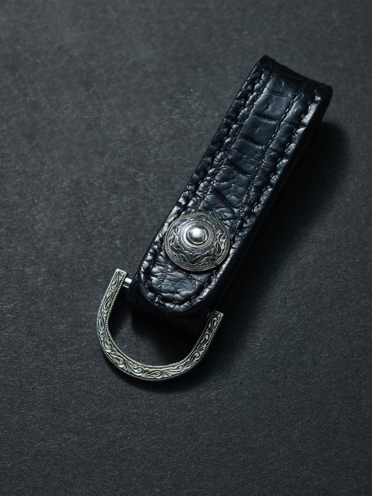 Classic D Key Bak(Crocodile) - Black -