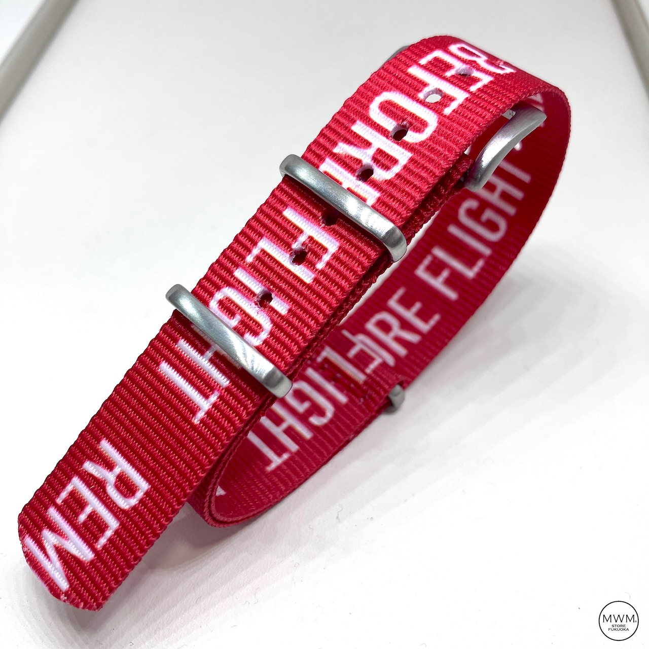 スタンダードNATOナイロンストラップ "Remove Before Flight" 18mm 腕時計ベルト