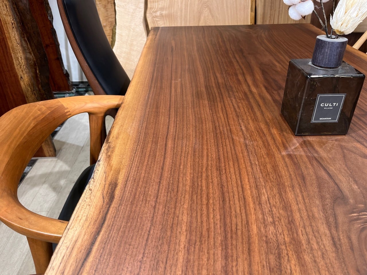 ウォールナット_2230×850-860×70_青山店_テーブル天板/一枚板 231634-1