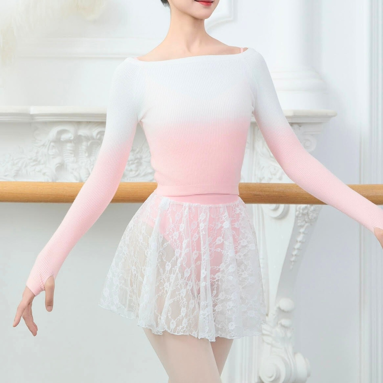 グラデーション トップス 3色展開 L1323