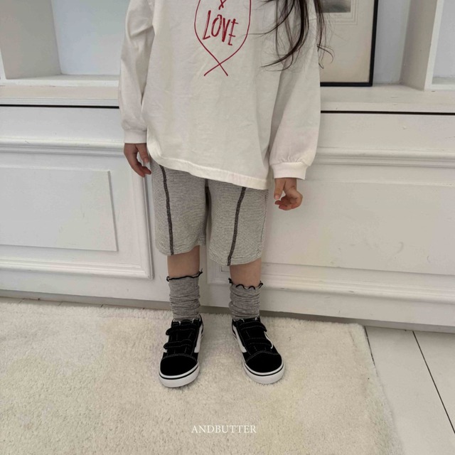 《送料無料》予約:バイカーラインパンツ【ANDBUTTER】※ジュニアサイズ