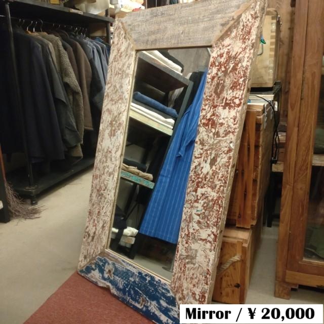 【One-of-a-kind-item】Recycle Wood Mirror Wood Mirror Wallhanging Mirror Full-length Mirror 【One-of-a-kind-item】Recycle Wood Mirror Wood Mirror Wallhanging Mirror Full-length Mirror