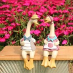 置物 アヒル カップル 樹脂 北欧 ガーデニング 飾り物 庭 ガーデン おしゃれ オブジェ オーナメント カントリー雑貨 インテリア