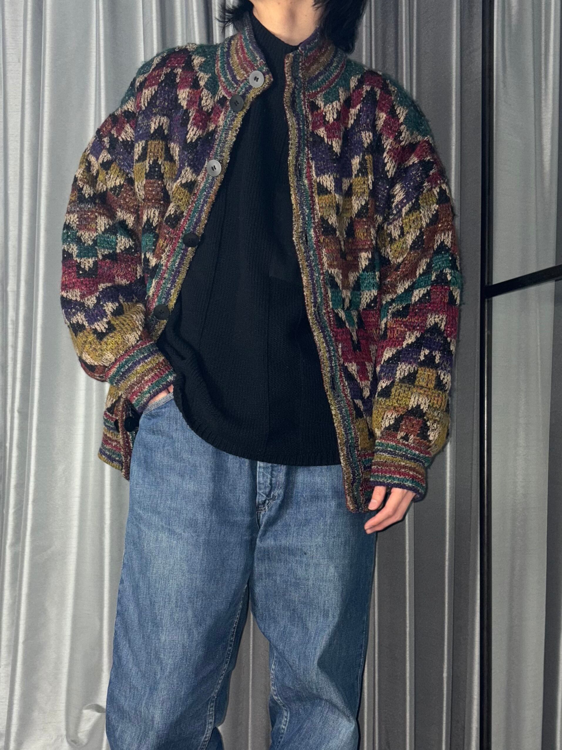 MISSONI ミッソーニ　リバーシブル ブルゾン　ジャケット ニット　40 vintage MISSONI reversible knit blouson | NOIR ONLINE