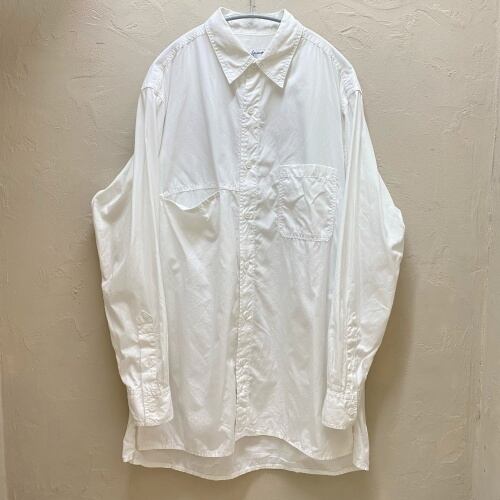 Yohji Yamamoto プールオム　コットンブロード環縫いシャツ