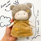 布ドール 熊さん耳 猫耳 ぬいぐるみ babu-3 刺繍ドレス thumbnail 1