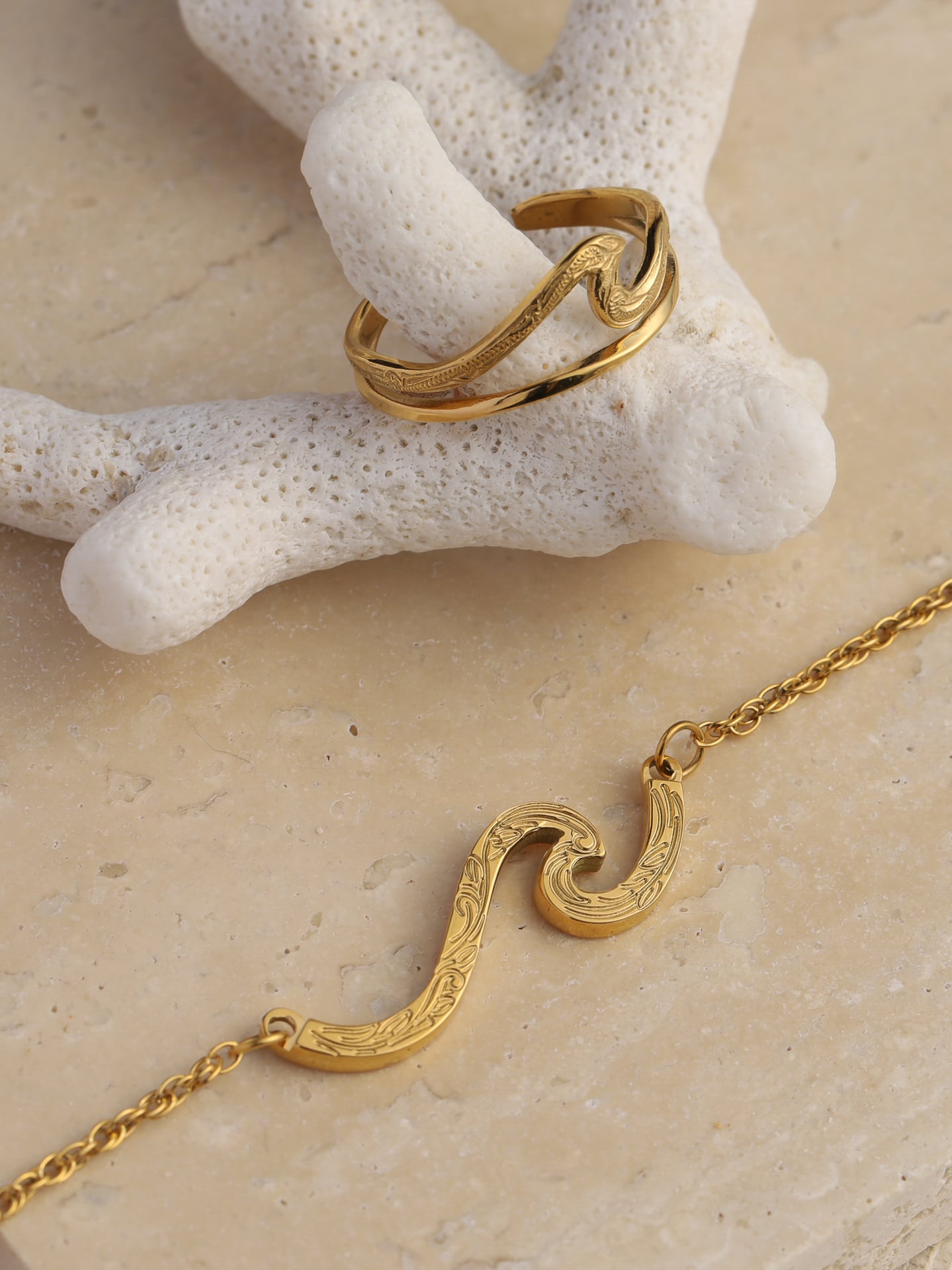 ❧ハワイアンアクセサリー№483❧ 316L hawaiian wave necklace #n44 | rani