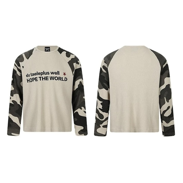 カモフララグランサーマルロングスリーブTシャツ 1col R02542