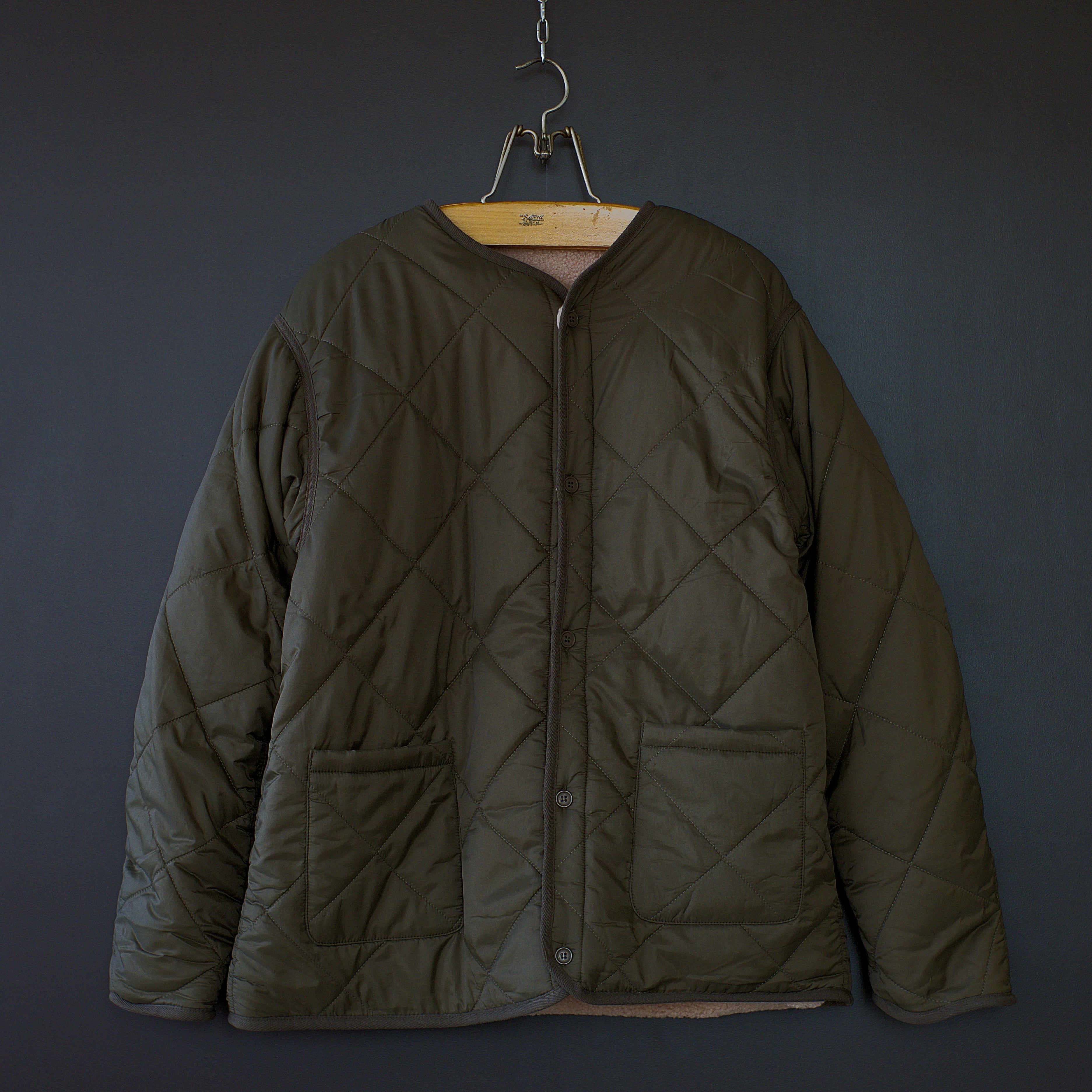 【Universal Style Wear】reversible liner coat (olive) dros dro