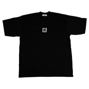 INAME logo sunflower print T-shirt (Black)