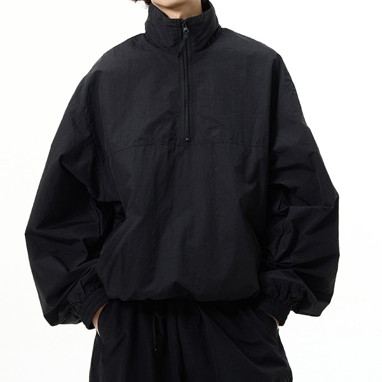 Oversized half-zip jacket(MT1396)