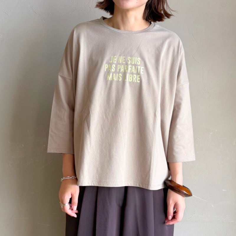 【 siro de labonte 】7分袖message T