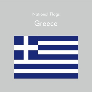 国旗ステッカー　ギリシャ