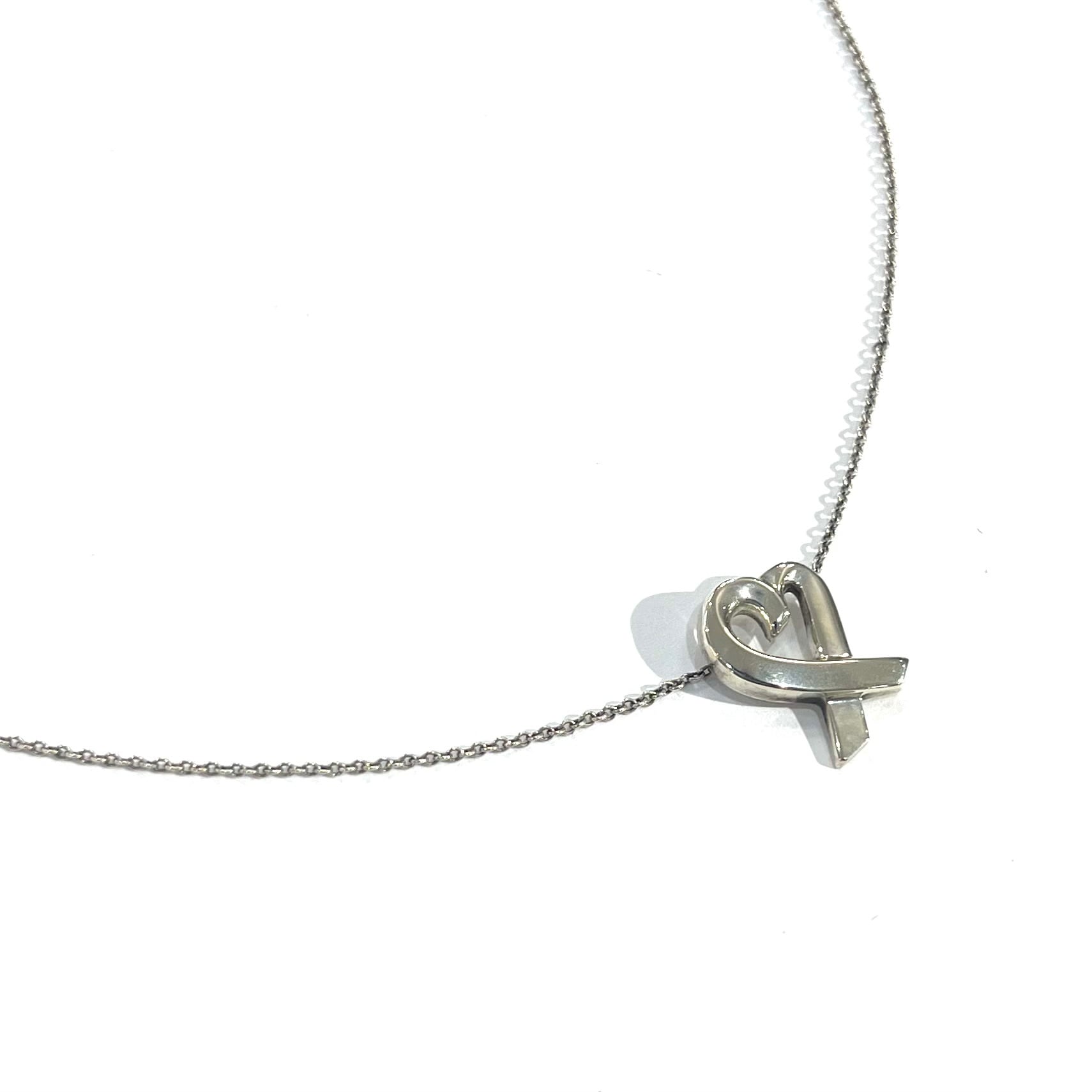 TIFFANY&CO.】2542 名品。 ラビングハート ネックレス シルバー925