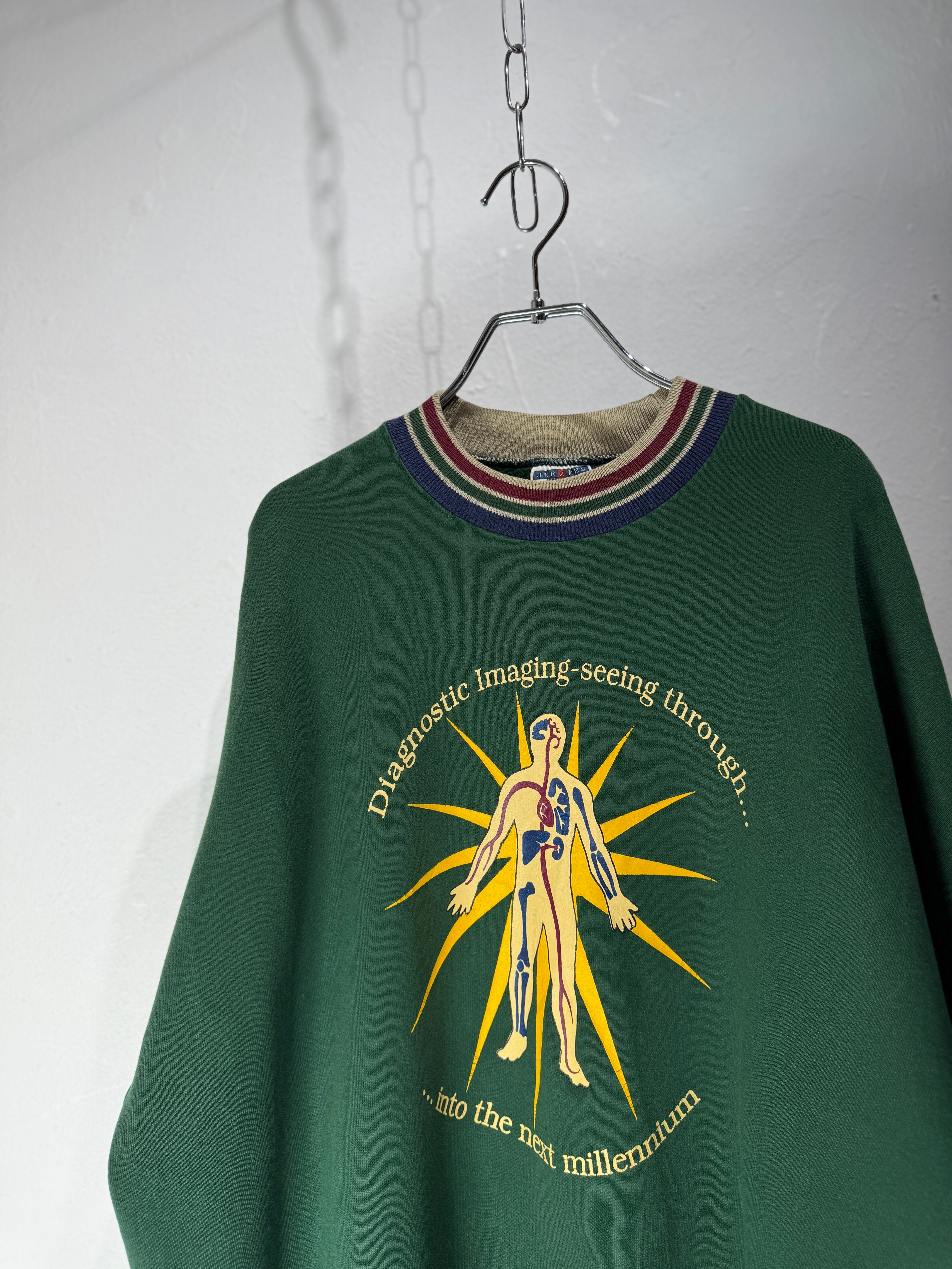 90’s USA made “Seeing Through” science sweat shirt
