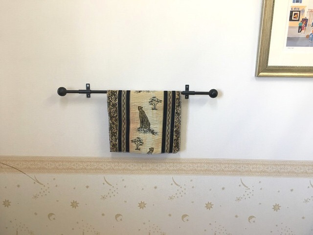 アイアンカーテンレールセット（Aフック＋ボール）