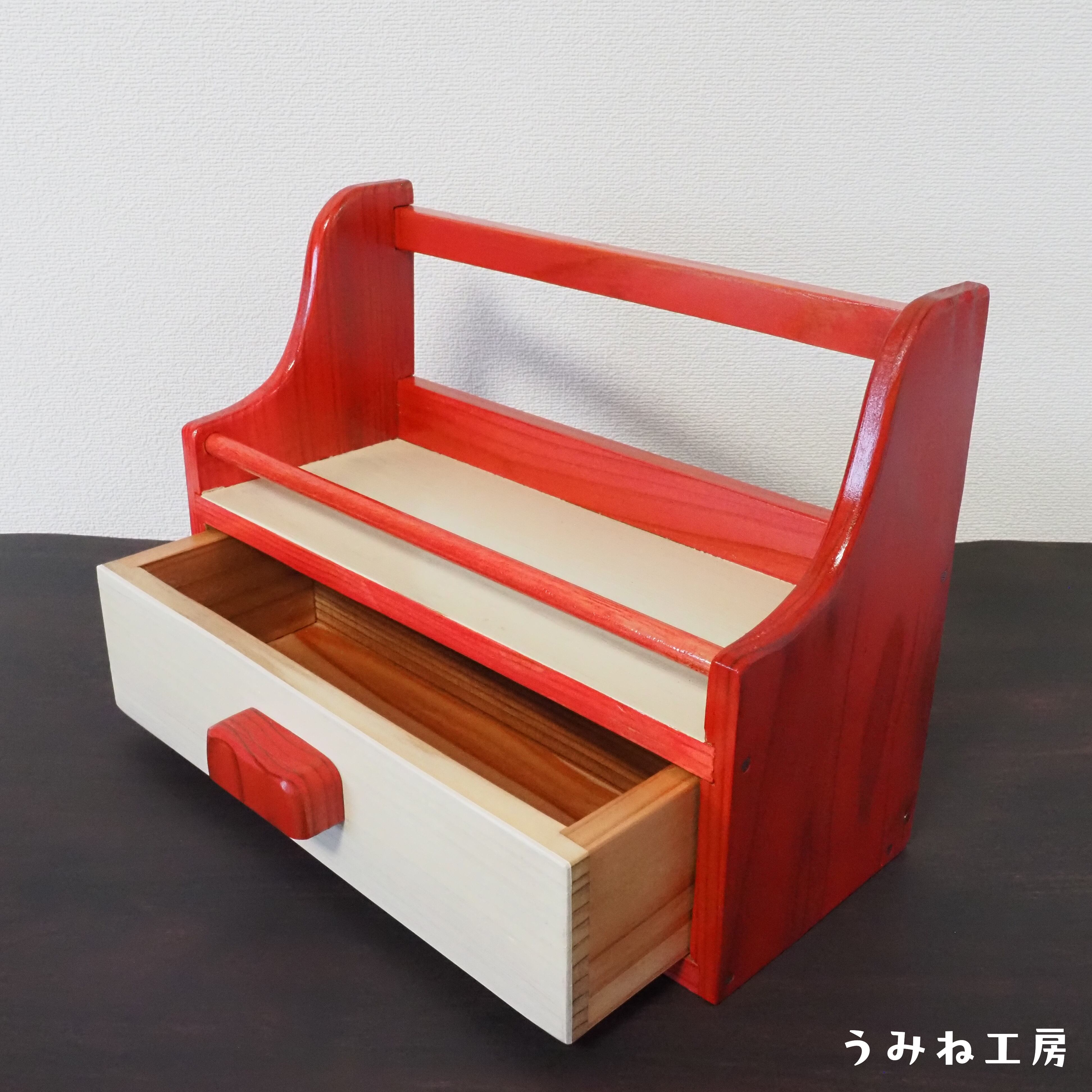 木製 調味料棚 ～ 昭和レトロ風 ～ | うみね工房