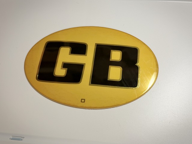 GBステッカー　NOS　アンバー変色品　ジャンク品