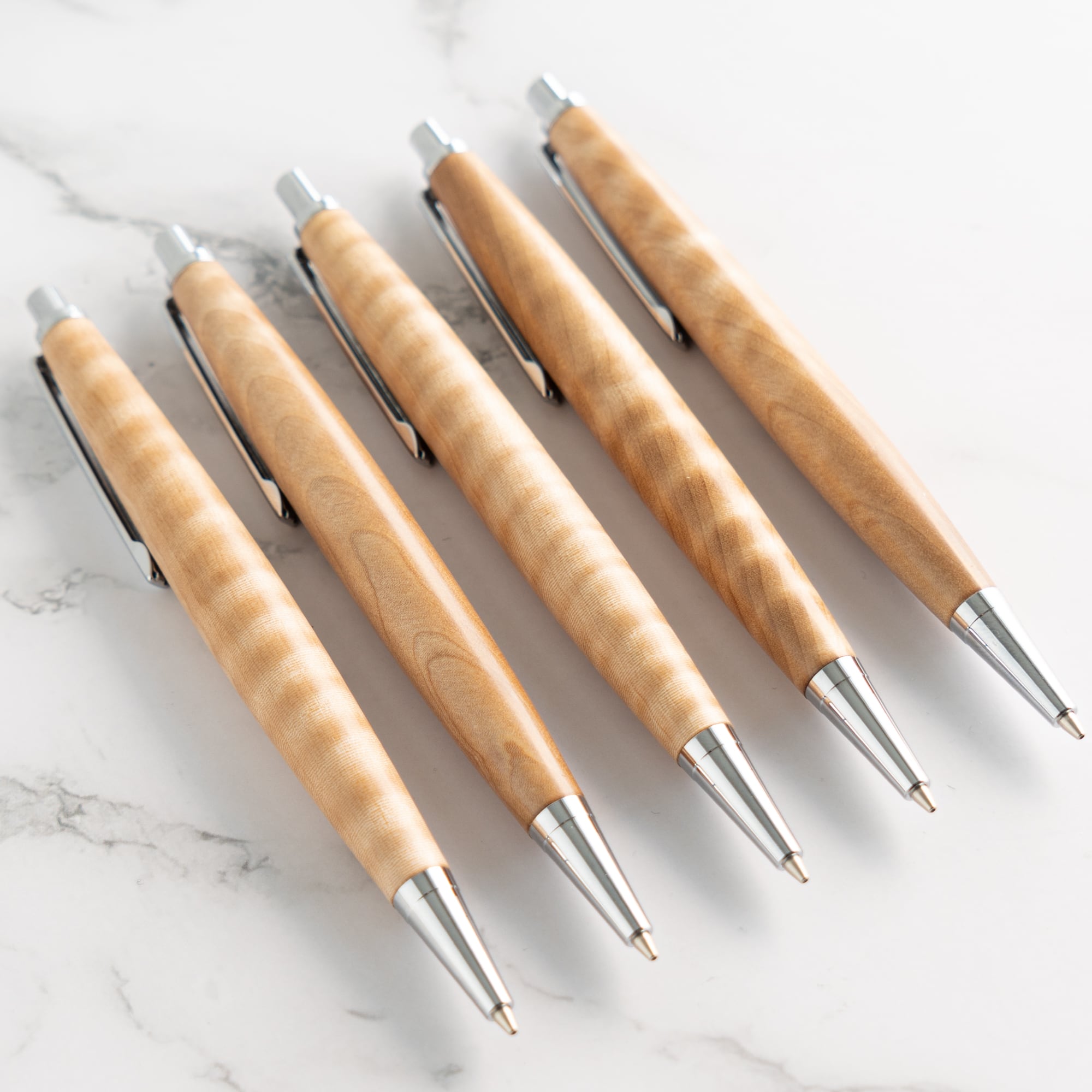 杢軸シャーペン】トチ（栃） 縮み杢 / 0.5mmシャープペンシル