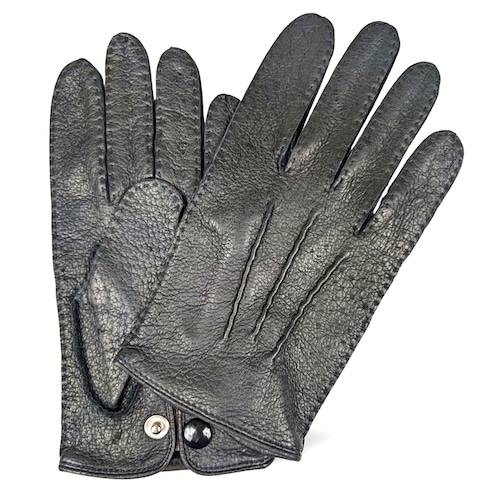 ★定価11.7万円超・新品未使用★ デンツ DENTS　ペッカリーアンライニンググローブ　スナップ　手袋　ブラック　サイズ8.5（Mサイズ相当）