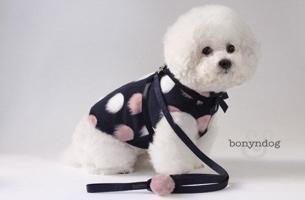 bonyndog【正規輸入】 ウィンターコートハーネス　ピンクドット 0089
