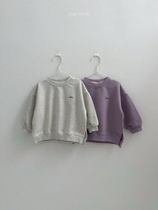 韓国子供服 / minirobe / 26Autumn / アシンメトリースウェットTシャツ / 秋服 *S~XL*
