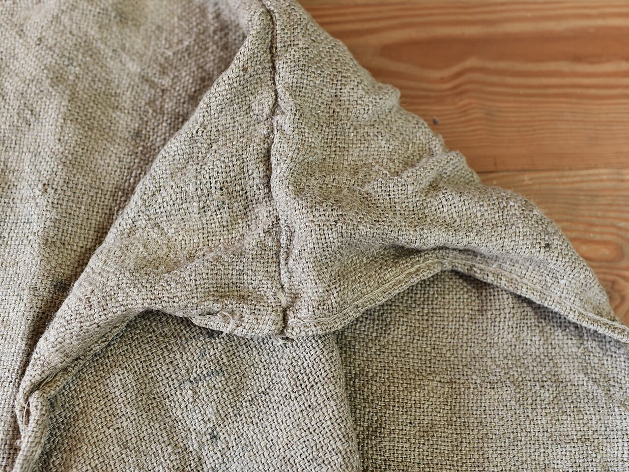 コーヒー豆が入っていた大きな麻袋 *アンティーク