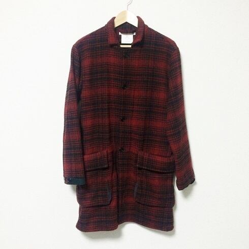 YAECA ヤエカ チェックウールコート WOOLRICH 2 | ブランド古着Brooch