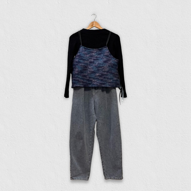 【レイヤードスタイル】大人可愛い トップス キャミソールベスト ビスチェ｜ブラウン｜画像10