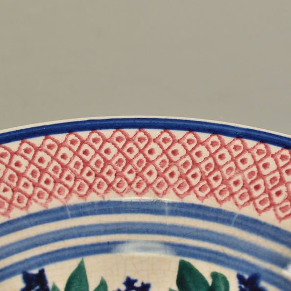 565 骨董 オランダアンティーク デルフト皿 大皿 JAPONAIS 希少