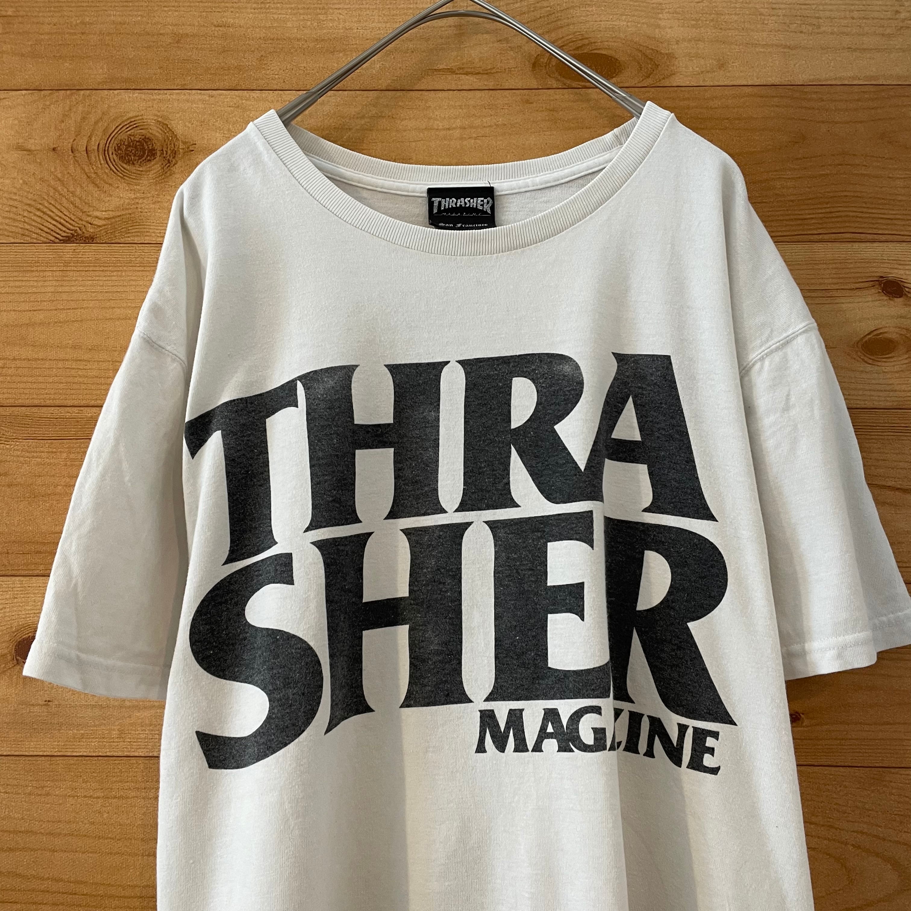 【THRASHER】ビッグロゴ Tシャツ Mサイズ スラッシャー スケボー US古着 アメリカ古着 | 古着屋手ぶらがbest powered by  BASE