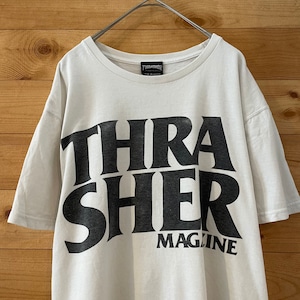 【THRASHER】ビッグロゴ Tシャツ Mサイズ スラッシャー スケボー US古着 アメリカ古着