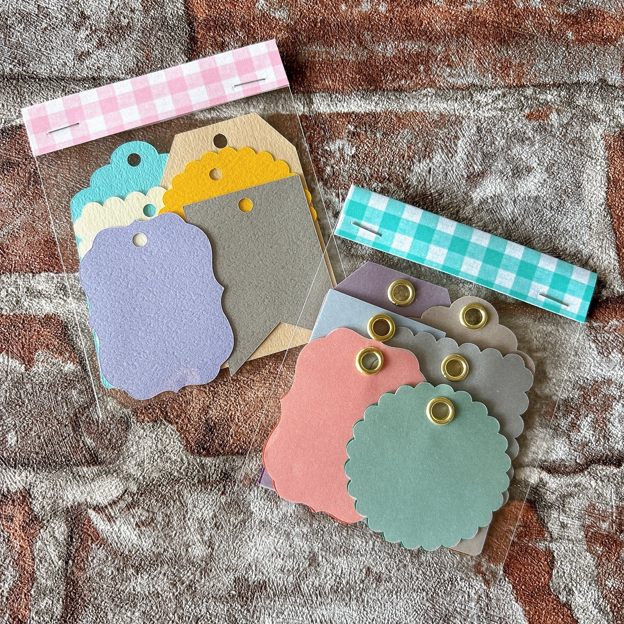 トレーシングペーパー付き　タント紙タグ　6枚入