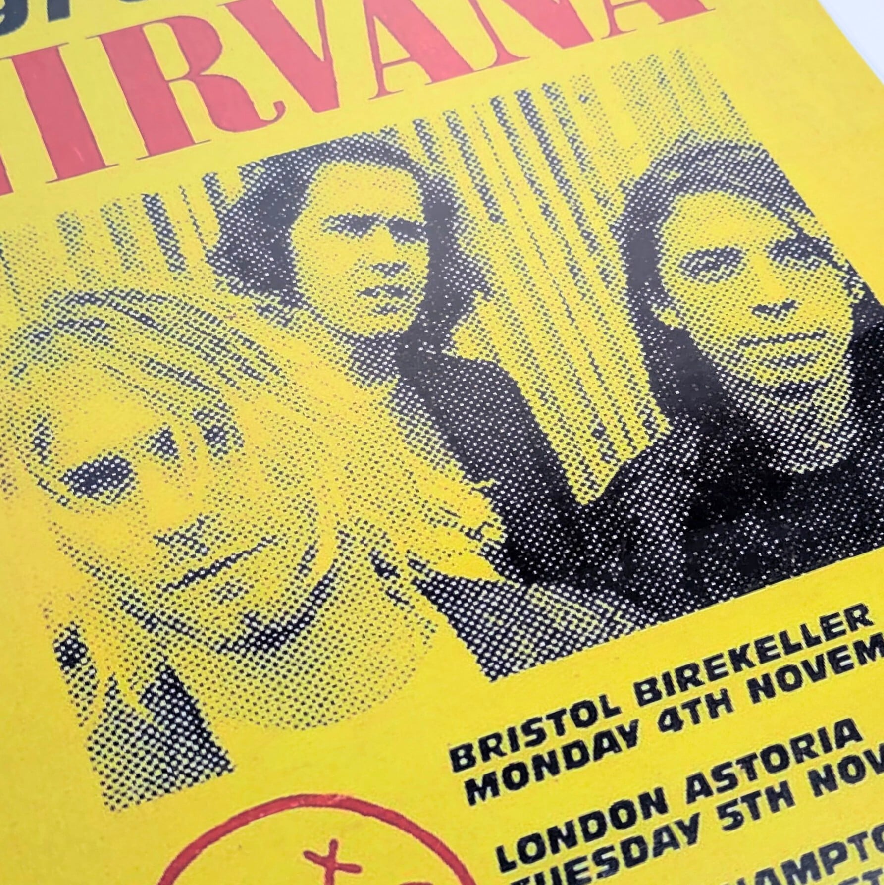 ⚡️SPECIAL LIMITED⚡️ちょうどいいB4ポスター【 NIRVANA ( ニルヴァーナ ) 】 『 1991年UKツアー デザイン 』POSTER / ポスター 〚アメリカン雑貨 アメトイ〛