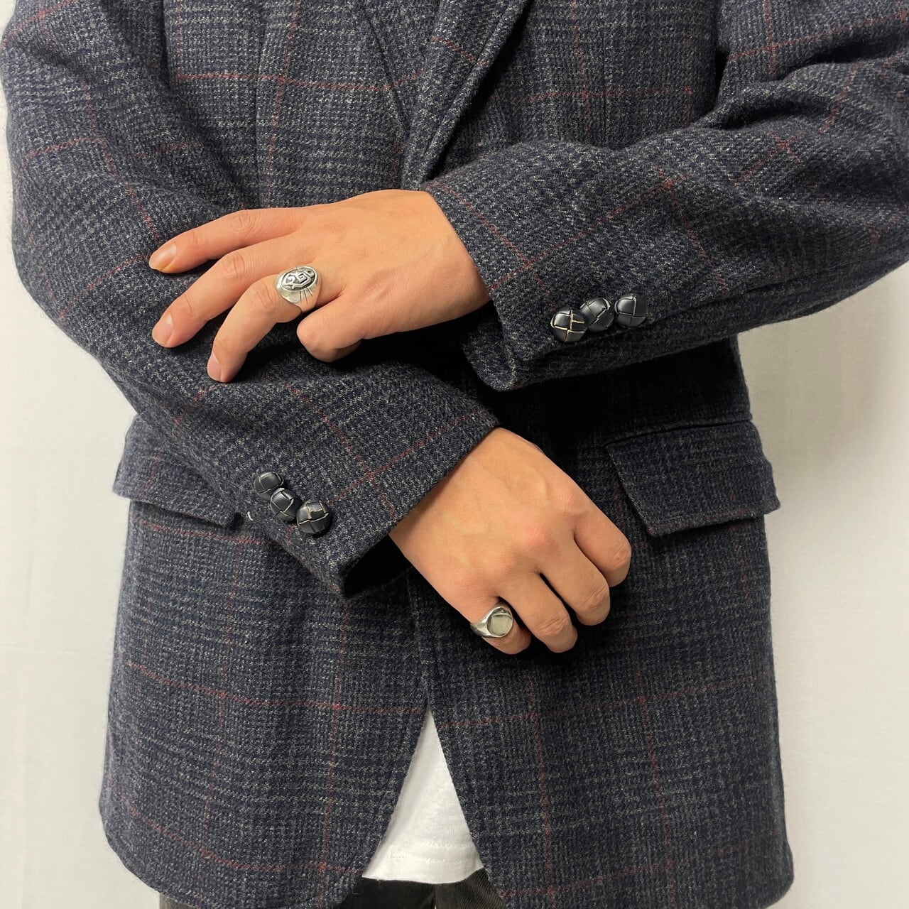 80年代 USA製 Neiman Marcus ニーマンマーカス チェック柄 ウール 