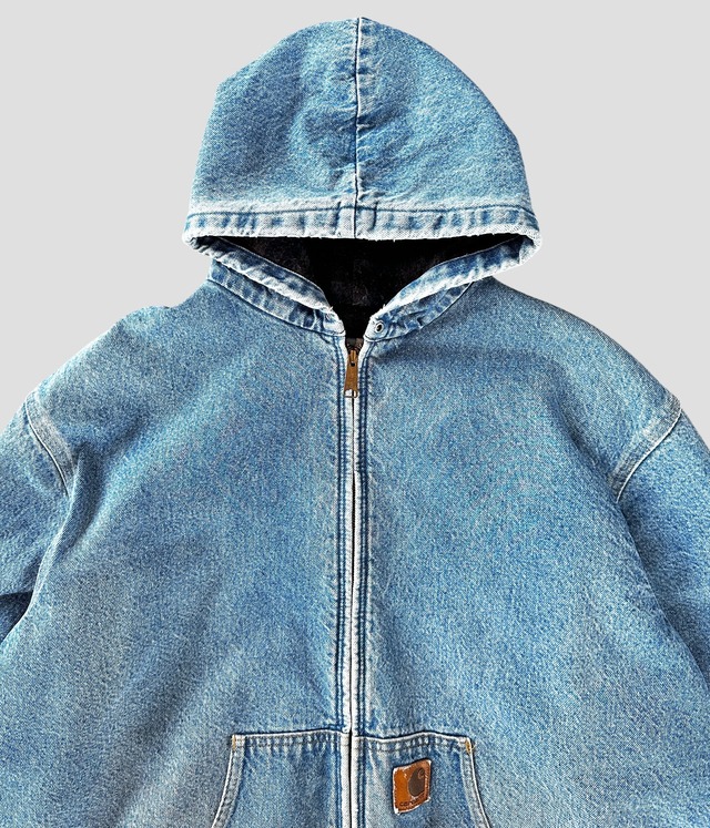 -Carhartt- Vintage 80s 2XL Denim Active Jacket-