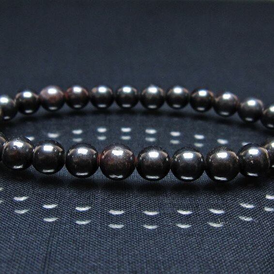 スギライト ブレスレット 7mm ブラックスギライト ブレス 一点物 メール便可 [M便 1/10] 111-45552