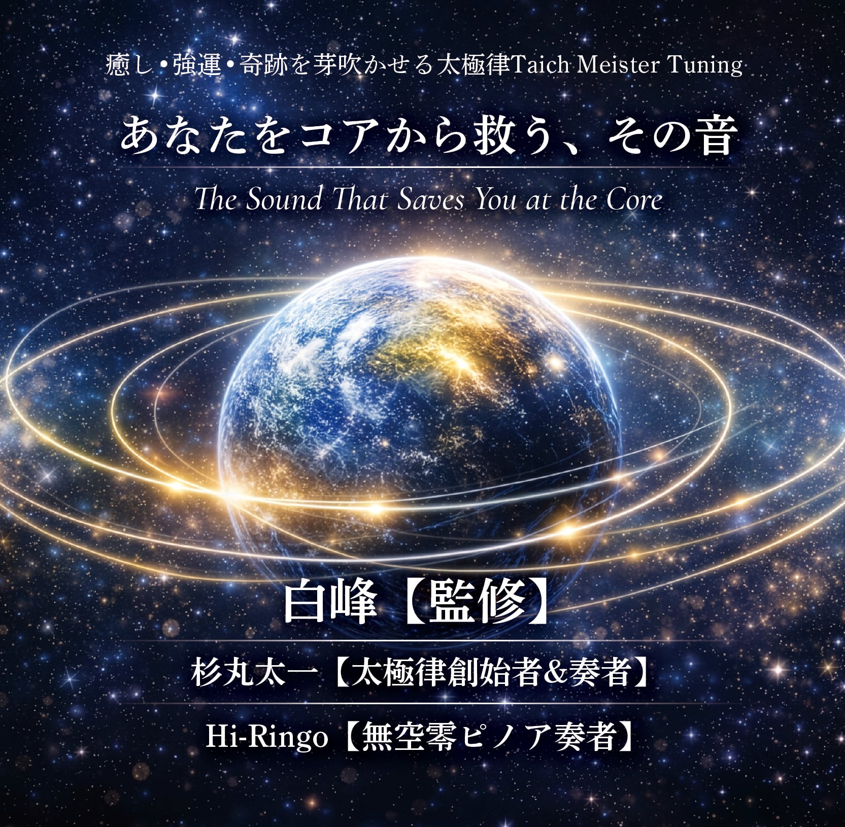 あなたをコアから救う、その音 CD 2枚組 杉丸太一 癒し•強運•奇跡を芽吹かせる太極律Taich Meister Tuning あなたをコア