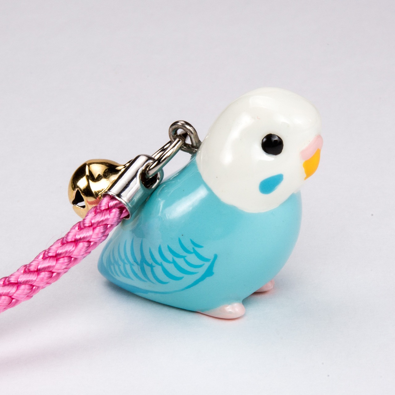 鳥シリーズ セキセイ インコ ストラップ BO-2002 ホワイトブルー